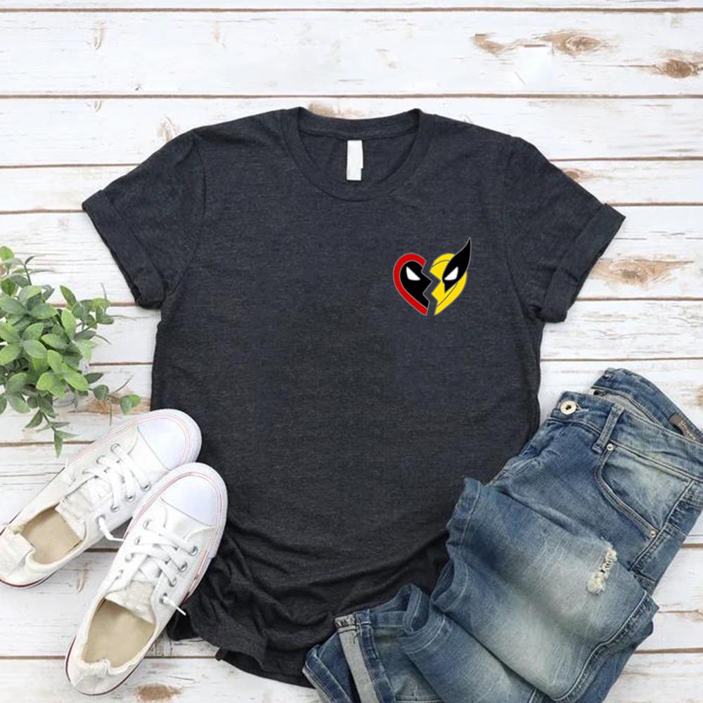 Cotton TeeSuperhero Best Friends Graphic T Shirts Superhero Couple Group Tee Men Women Short Sleeve T-shirts Hero Bestie Tshirt Unisex Top