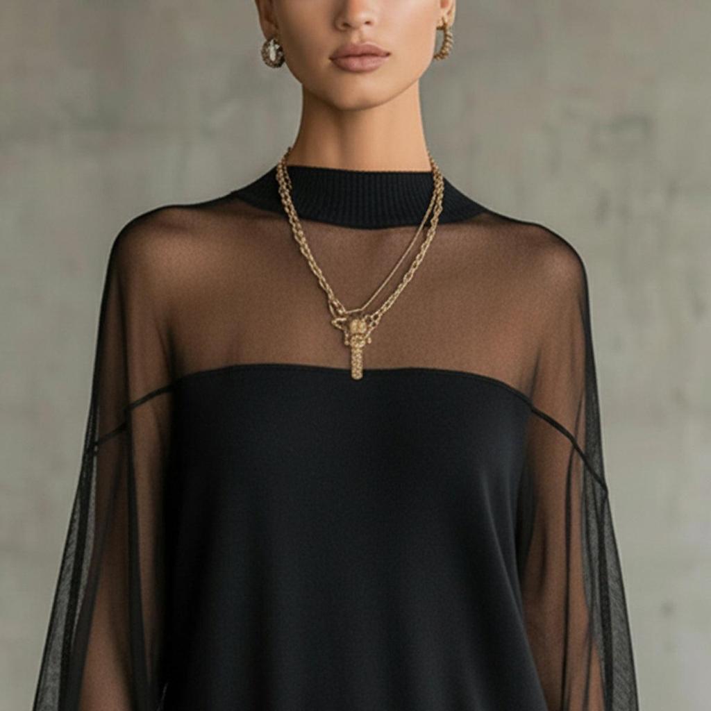 2026 Spring Women's Mesh Mini Skirt - European & American Fashion