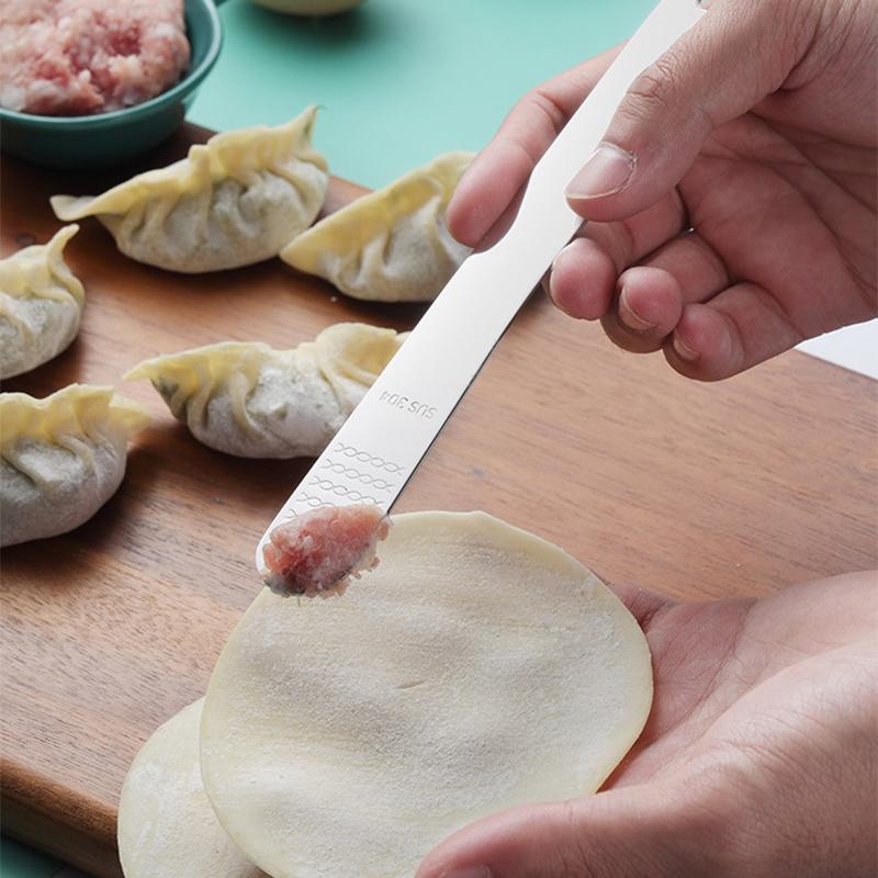 Łyżki do nadzienia pierogów ze stali nierdzewnej Łyżka do robienia pierogów ze stali nierdzewnej Rozprowadzacze do masła i dżemu Łyżka do nadziewania Wontonów