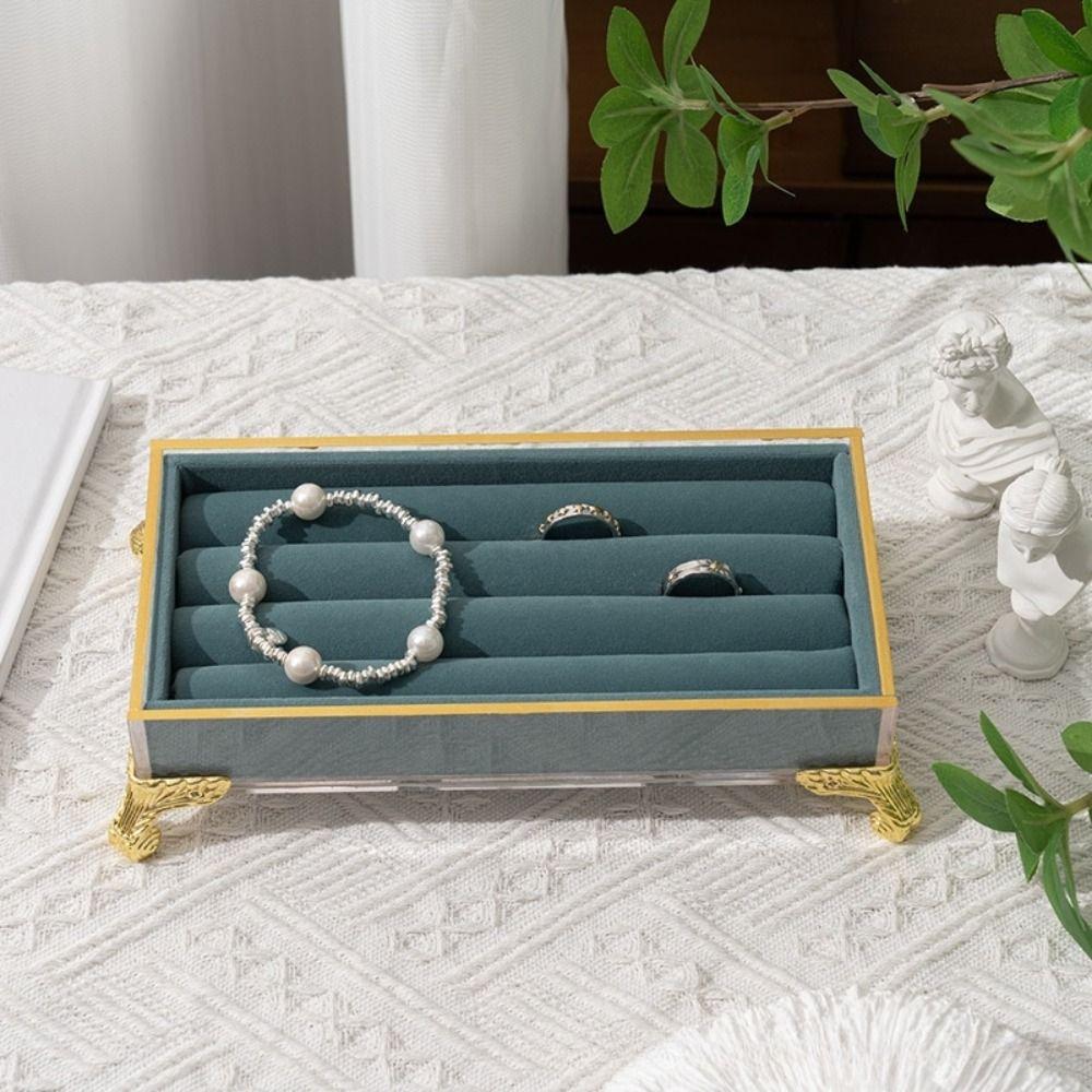 Vintage Jewelry Display Stand Velvet Jewelry Holder Box Jewelry Organizer  Jewelry Storage
