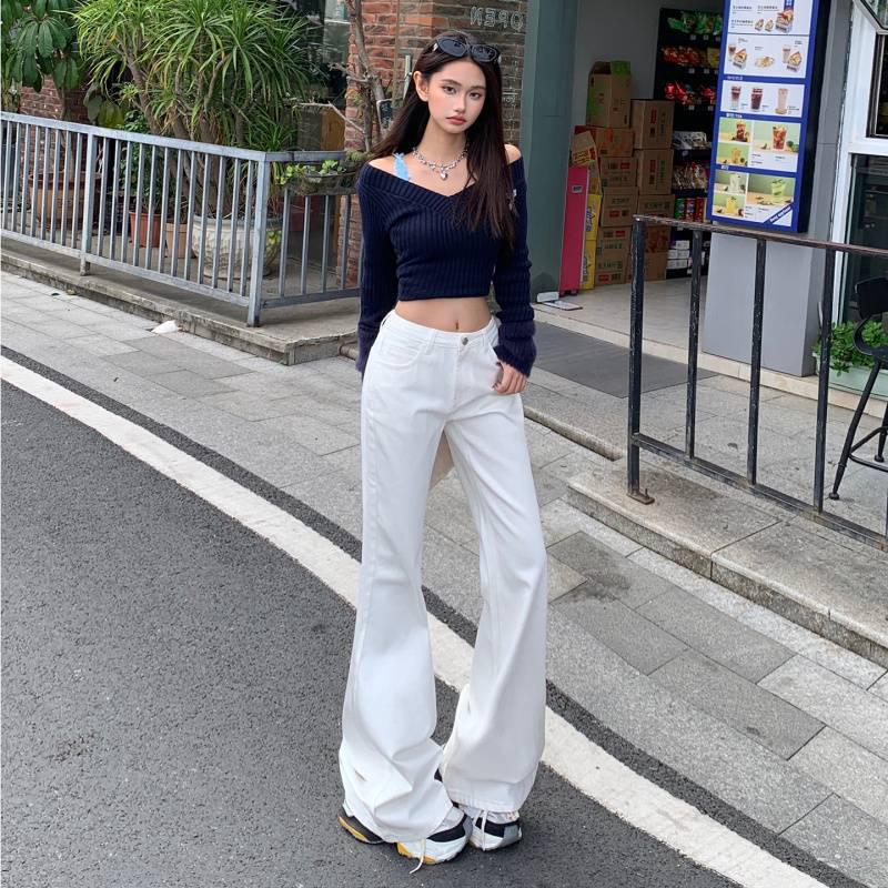 Women s Vintage Low-Waist Slimming Flare Jeans L