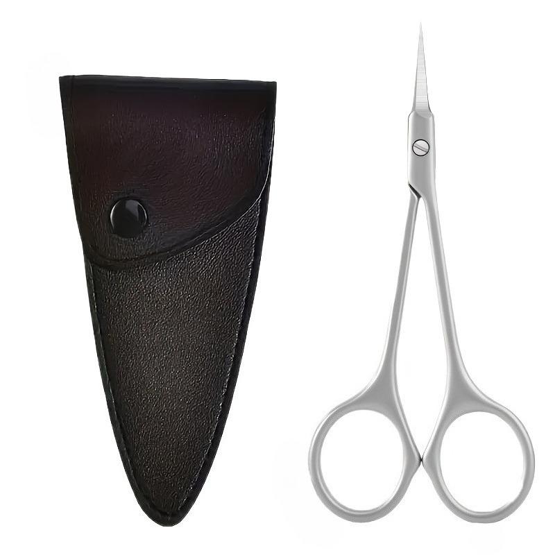 Professional Cuticle Scissors Nail Cuticle Nipper, Storage Pouch Stainless Steel Cuticle Scissors Manicure Tools