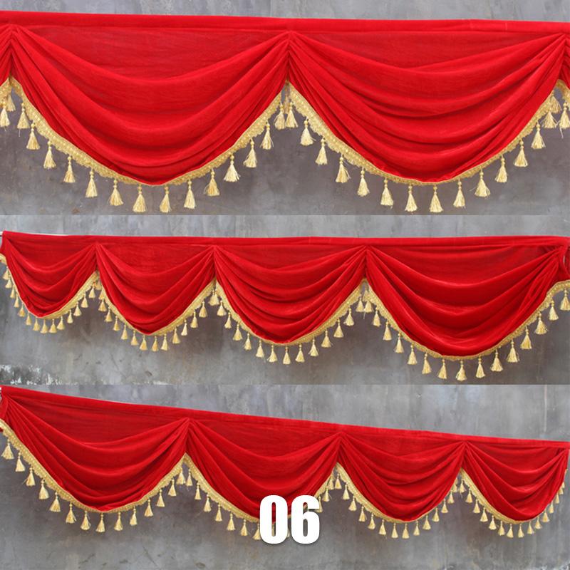 3M Wedding Background Curtain Swag Xmas Event Party Valance Curtain Drape Panel Wedding Backdrop Stage Background Decor