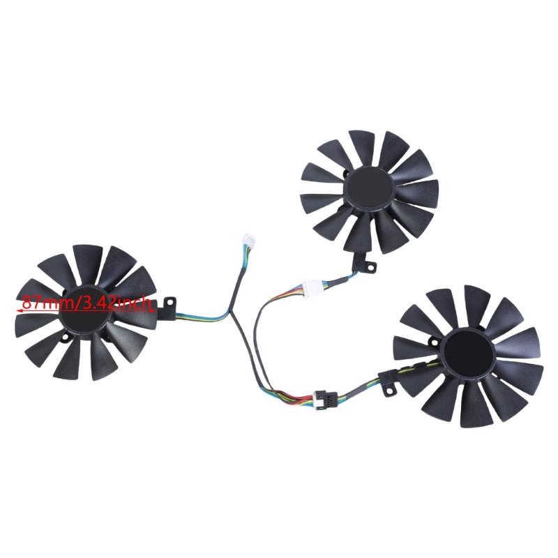 3Pcs Graphics Card Replacement Fan FDC10U12S9-C FDC10H12S9-C 87mm Video Card Cooling Fan For GTX1070 Graphics Card