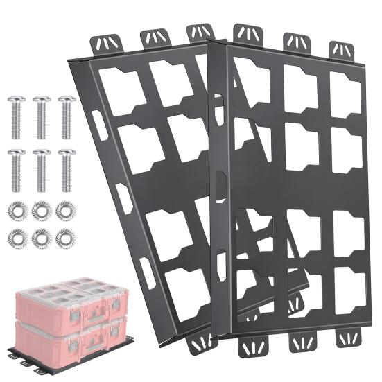 Mounting Plates for Milwaukee Toolboxes 2Pcs Packout 48-22-8486, Metal Base Toolboxes, 100 Plate Toolbox Lbs Load Capacity, Compatible with