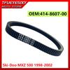 Snowmobile Drive Belt Transfer Belt For Ski-Doo MXZ 500 1998-2002 414-8607-00 415-0606-00 Durable