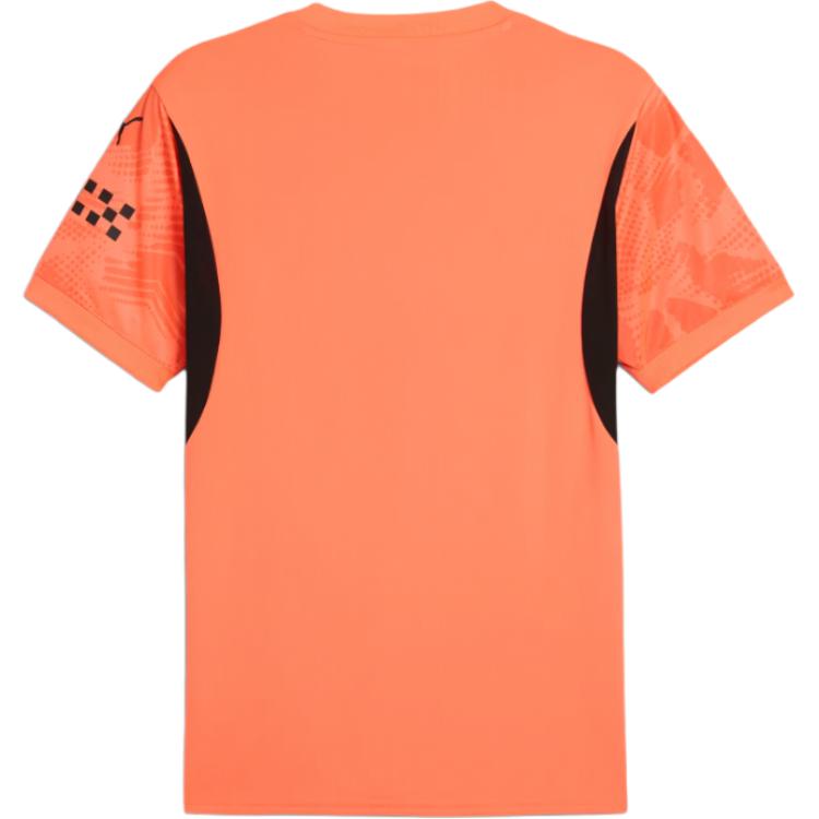 Puma Manchester 24/25 Brankářské tričko s krátkým rukávem a kulatým výstřihem Pánské topy Oranžová Červená 775107-36