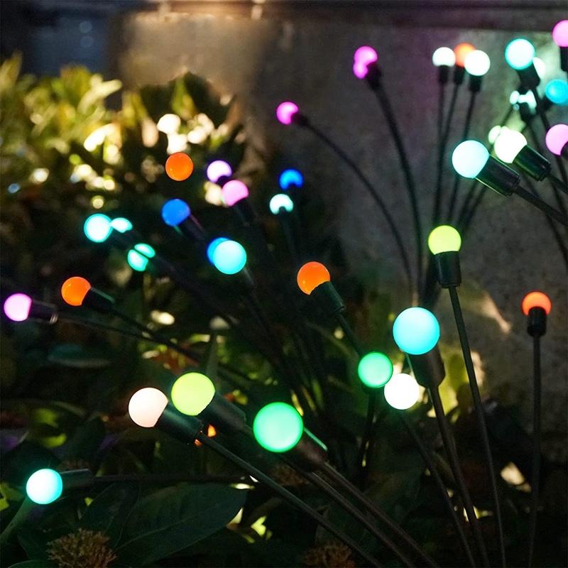 Solar Lights Outdoor Patio Lights 7 Color Changing RGB Lights Home Decorative Lights IP65 Waterproof Warm /Colorful Light  