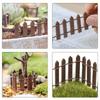 1PC Mini Wooden Fence Miniature Fence For Fairy Garden Micro Landscape Flower Pots Accessories Ornaments For Home Room Garden