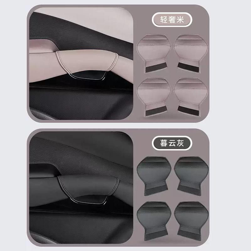 for BYD ATTO 3 EVO Yuan Plus 2025 2026 Door handle protective cover made of synthetic leather material for interior protection