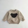 Children's Sweaters Autumn And Winter Korean Version Of The Men's And Women's Baosen Personality Stitching Round Neck Knitted Pullover Loose