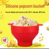 Foldable Silicone Microwave Popcorn Bowl with Handle – Heat Resistant & DIY Friendly