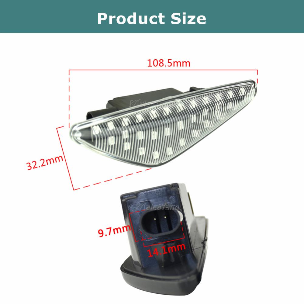 For BMW X3 F25 X5 E70 X6 E71 E72 2007-2019 Sequential Flashing LED Turn Signal Side Marker Lights