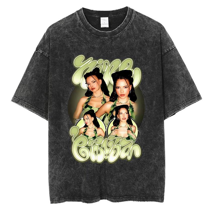 Nina Chuba Arena Tour Vintage Washed TShirt Men Women Harajuku High Quality Cotton T Shirt Hip Hop Clothing Oversized Tees