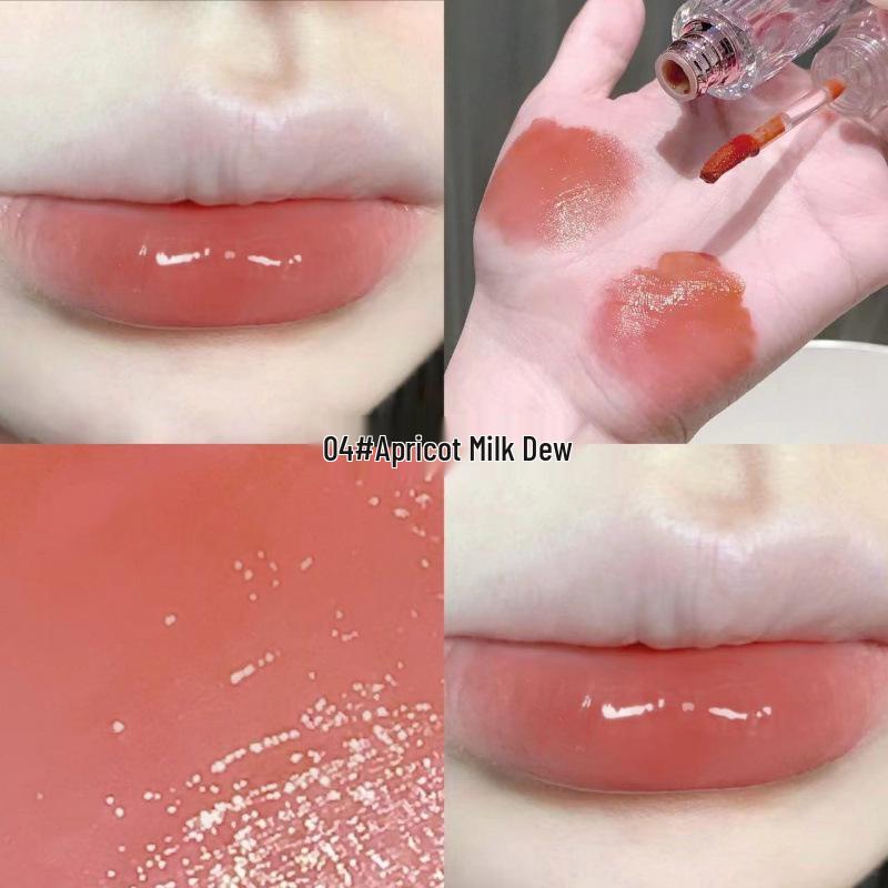 SHAQINUO Moisturizing Water-Gloss Lip Glaze: Translucent, Long-Lasting, Youthful Low Saturation Lipstick.