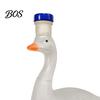 Decorative Wine Bottle Goose Shape Glass Whiskey Decanter, 3D Bird Liquor with Frosted Stopper, Personalized Style 350ml Art Vodka Dispenser for Home