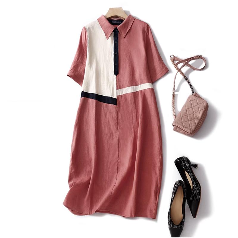 ZANZEA Women Casual Turn Down Collar Short Sleeve Shirt Dress