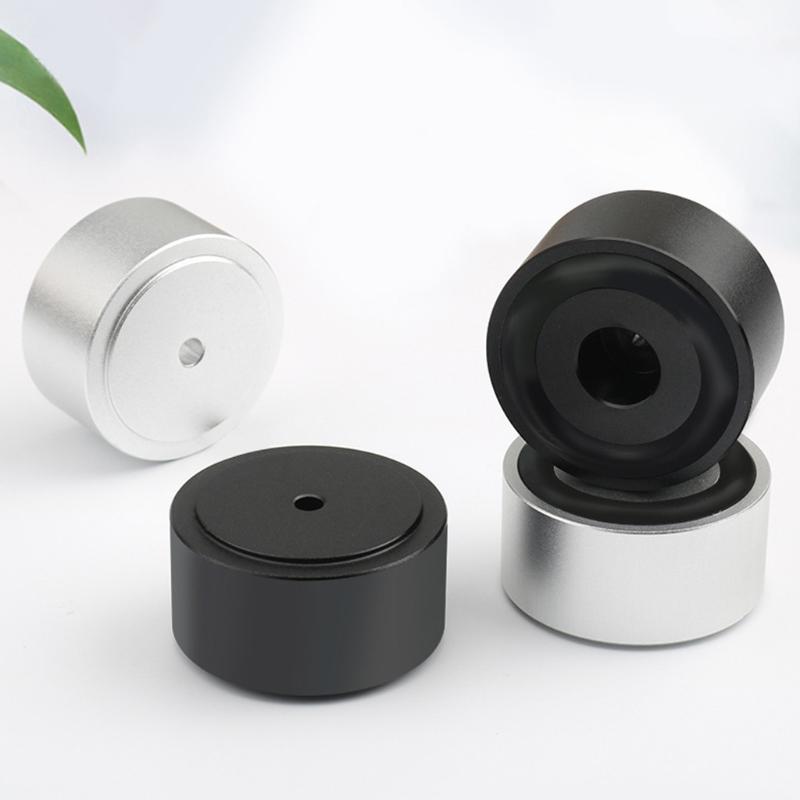 Piedini in gomma per cabinet per altoparlanti Piedini per altoparlanti Isolamento Piedini per altoparlanti in lega di alluminio 4 pezzi/set Piedini ammortizzanti Hifi Audio