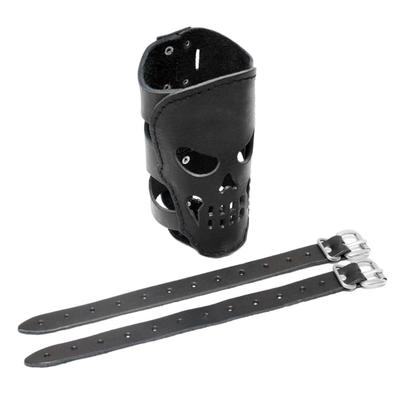 Motorcycle Cup Holder PU Leather Drink Holder Cup Holder Motorcycle Cup Holder Skull