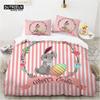 Easter Eggs Bedding Set King Queen Size Cartoon Rabbit Duvet Cover With Pillowcase For Kids Adults As Greetings And Presents