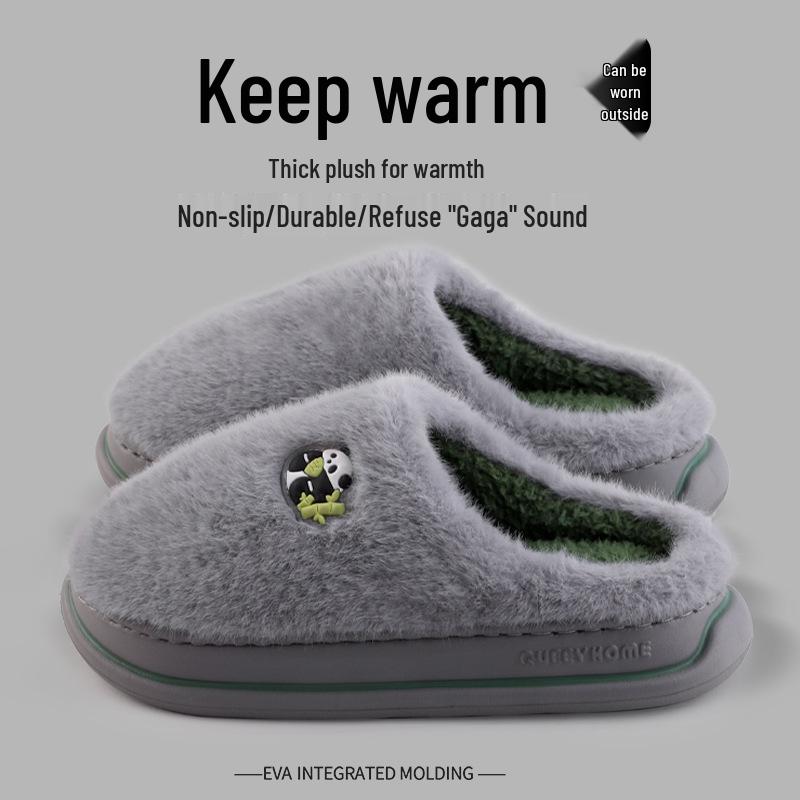 Pánské a dámské bavlněné zimní pantofle do interiéru 2025: Protiskluzové, Silná podrážka, Teplé a útulné