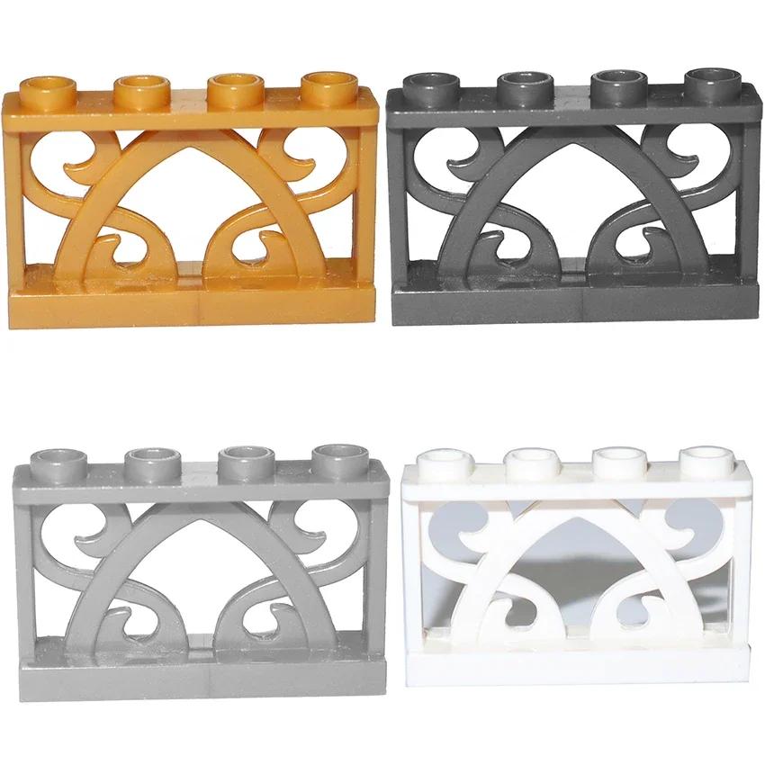 Building Block City Accessories MOC Part Fence Railing Stair Barrier Ladder Guard Bar Castle Garden Farm Military Assemble Brick