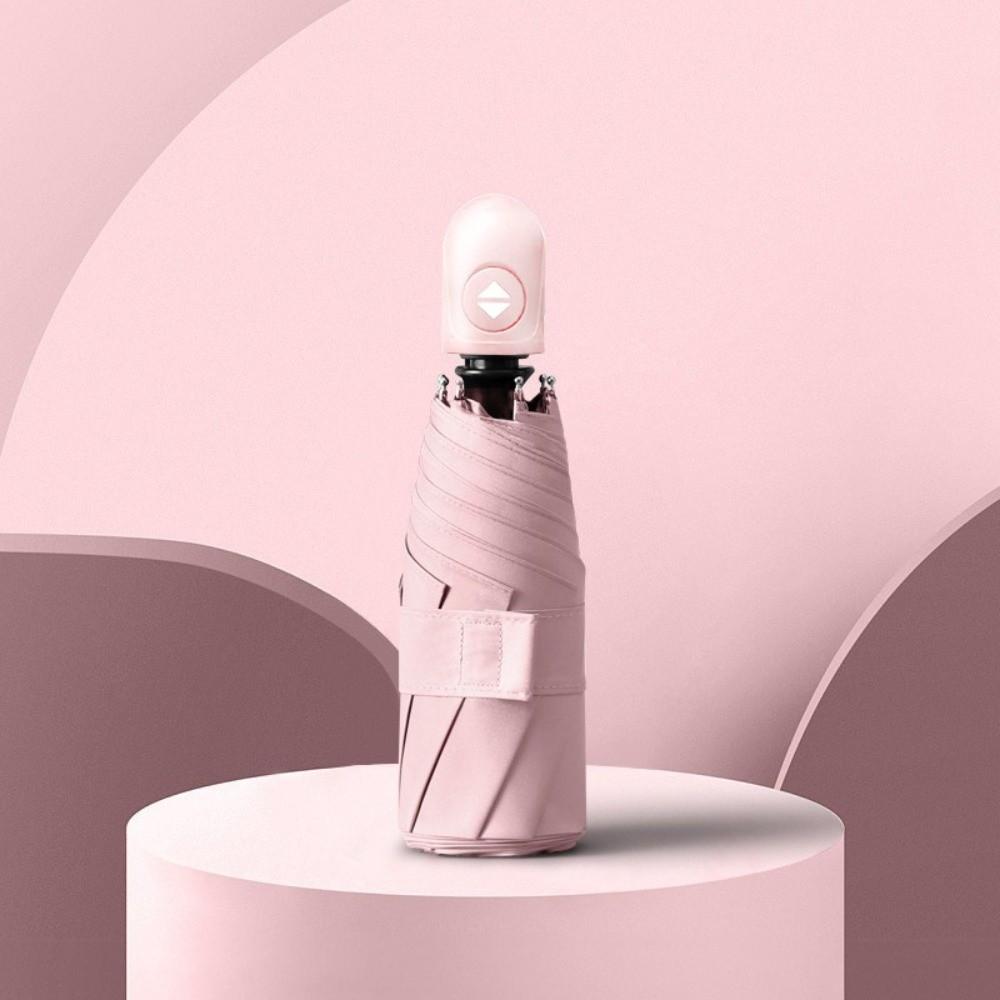 

Lightweight Dual-use Folding Umbrella UV Protection Compact Portable Brolly Daily Use розовый