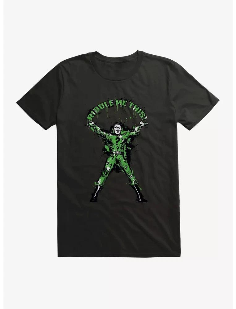 Comics The Riddler Riddle Me This Black TShirt S