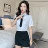 Sexy Lingerie Female Secretary Outfit Sexy White Black Dress Sailor Professional Elastic