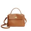 2025 New Leather Design Niche Messenger Women's Fashion Versatile Mailman Bag Medium Shoulder Bag Retro Small Square Bag