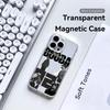 B-Booba Singer Phone Case For iPhone 17 16 15 14 13 12 Pro Max Plus With Magnetic Crystal Clear Case Wireless Charge