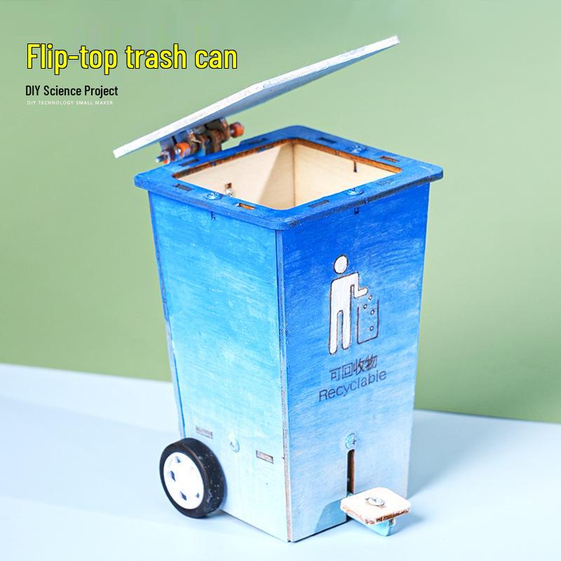 DIY Flip-Top Trash Can Kit for School Science Experiments