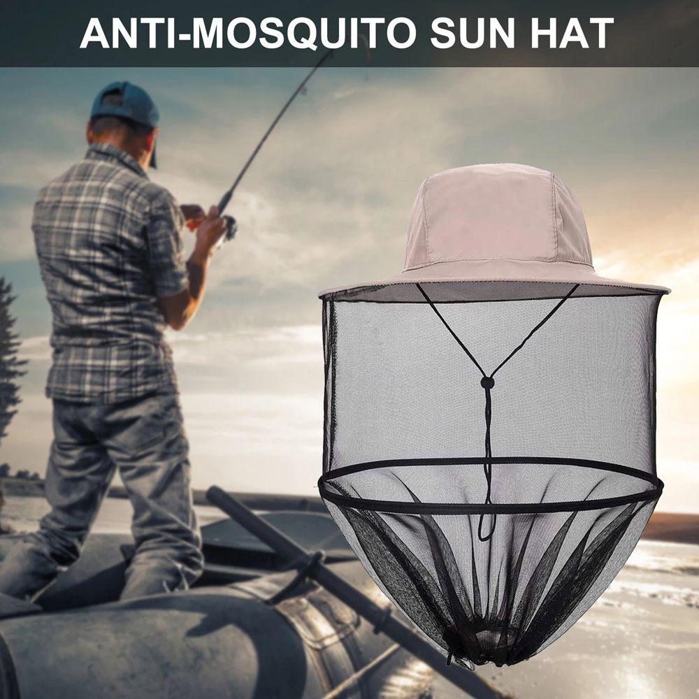 Camouflage Hats Sun Hats Ultraviolet-proof Mosquito Hat Fishing Caps Net Mesh Hats Beekeeping Caps