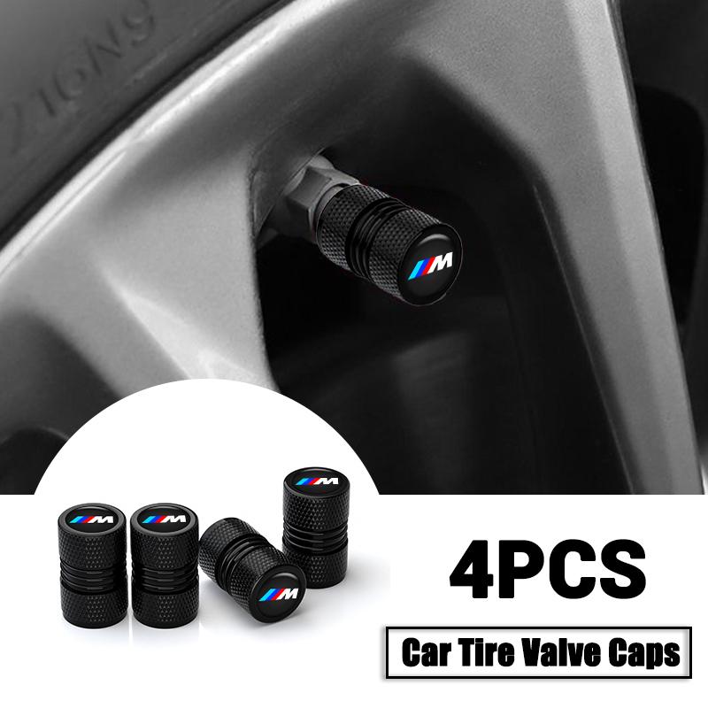 4pcs/set Car Wheel Tire Valve Stems Caps Airdust Waterproof For BMW M F10 F20 E83 E90 E92 E93 X1 X5 X6 F30 G03 E43 E53 E63 E84
