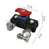 Quick Cut-off Car Battery Disconnect Switch 12V/24V Anti-leakage Switch  for RV/ATV/Car/Boat