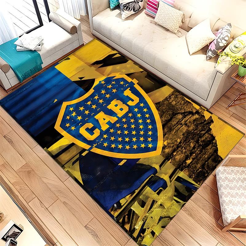 Club Atletico Boca Juniors (1) Rug Suitable For Living Rooms Bedrooms Computer Rooms Dining Areas And Placement Under Tables And Chairs Also An Ideal 