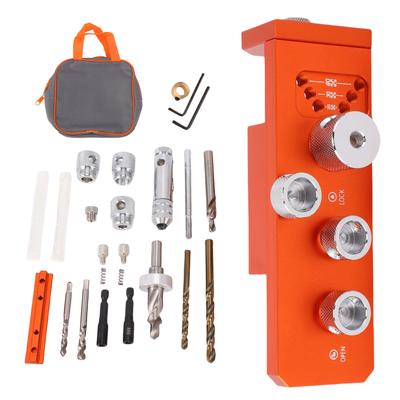 Aluminum Profile Drill Guide Punch Locator for 20 30 40 Series Drilling Jig Punching Auxiliary Tool with Storage Bag