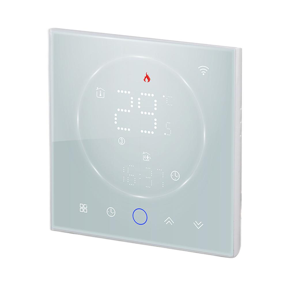 Smart Thermostat LED Mehrfarbiger Bildschirm Hohe Genauigkeit Sprachsteuerung Programmierbarer WiFi Thermostat