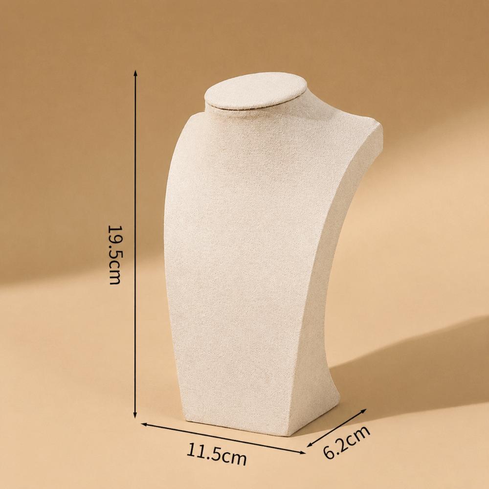 Mannequin Bust Necklaces Easel Showcase Velvet Jewelry Display Necklace Earrings Rings Pendant