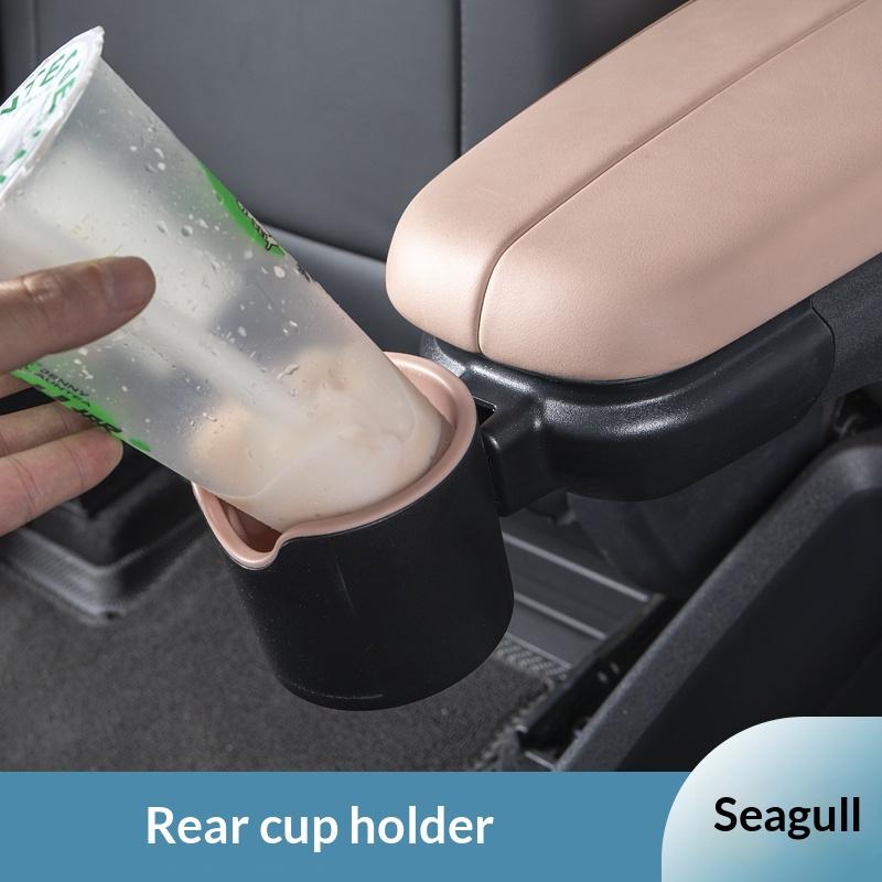 For Byd Dolphin Surf Dolphin Mini Car Cup Holder Rear Row Cup Slot Storage Organizer Interior Accessories Modification