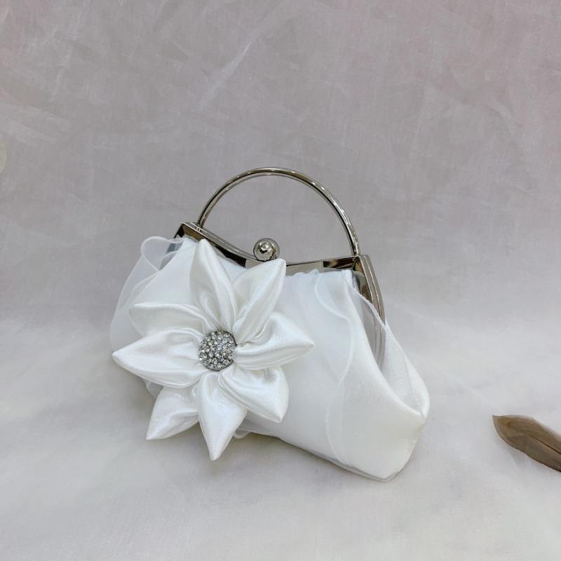 Trendy new flower clutch bag large capacity shoulder oblique span small bag women's bag dinner banquet clutch bag dress