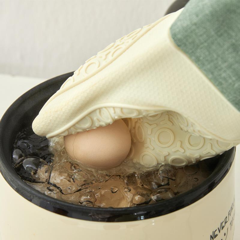 Silicone Heat Insulation Gloves, Anti-Scalding, Baking Utensils, Hand Clamp Gloves, Simple Oven, Microwave, Kitchen Household To