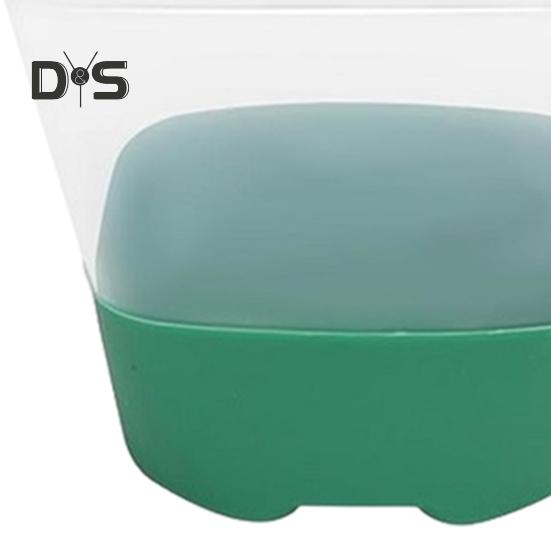 6 Pcs Clear Nursery Pots Seedlings Cultivation Pots with Silicone Base Reusable Seeds Starter Flower Pot with Labels for Garden Balcony