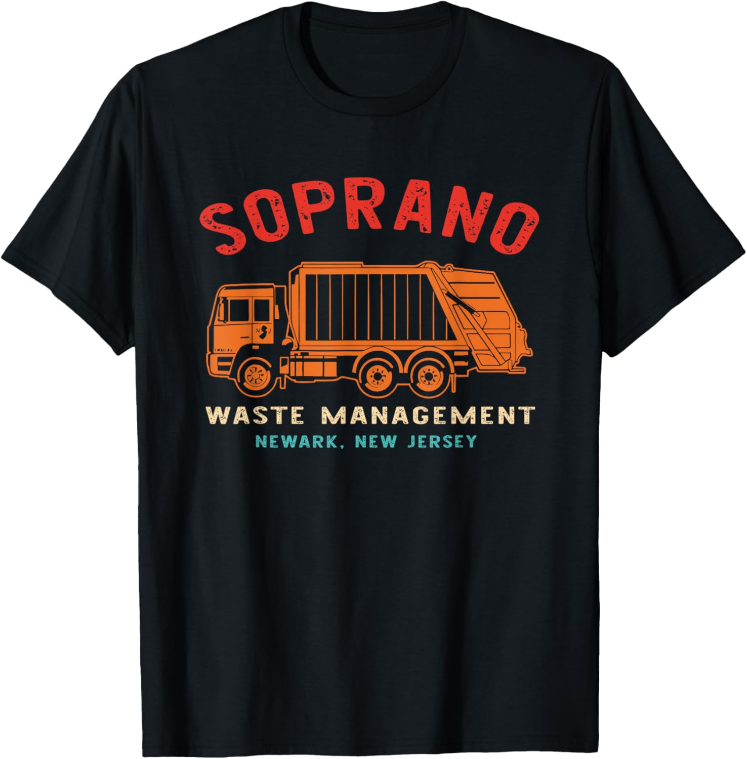 Ретро-футболка Soprano Waste Management Ньюарк, Нью-Джерси S разноцветный
