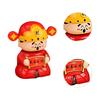 God of Wealth Solar Powered Dancing Toy Cai Shen Car Shaking Head Dancer Doll God of Wealth Toy Figurine Desk Decors