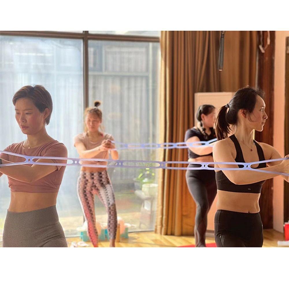 7 Ring Yoga Stretch Band Portable Size Pull Up Assist Band Silicone Elastic Stretcher  Gym Exercise