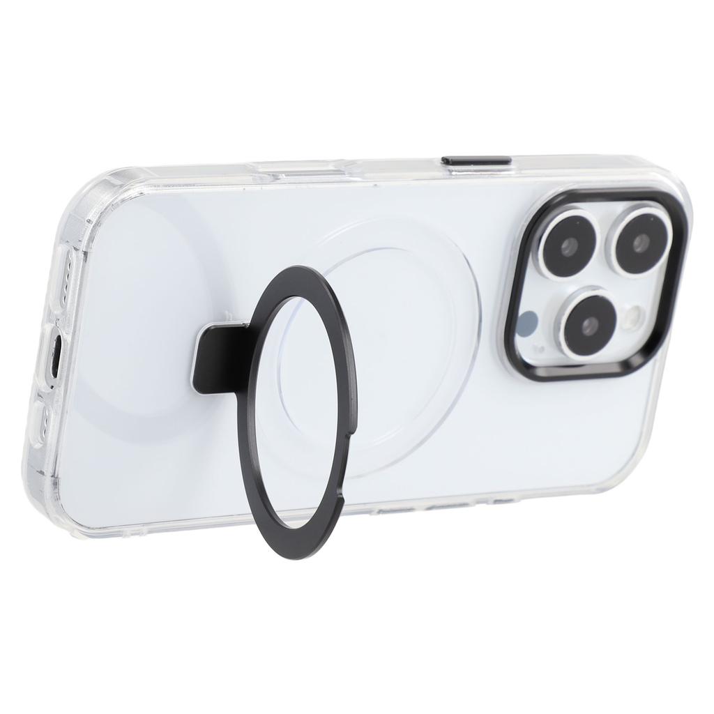 For iPhone 16 Pro Max Case Compatible with MagSafe Kickstand TPU+PC Clear Phone Cover