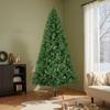 Christmas Tree, 1.8m Artificial Xmas Tree, Full Holiday Decor Trees with 1250 Branch Tips & Sturdy Metal Base for Home Party Office Decoration
