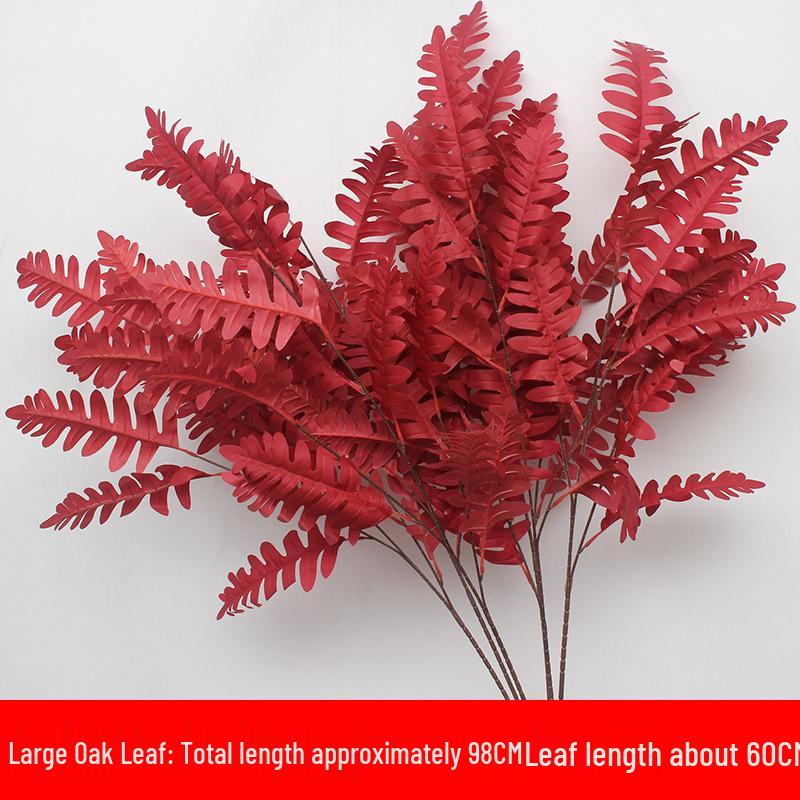 10-Piece Burgundy Floral Décor Set: Red-Toned Artificial Flowers, Mat, Aisle Runner, Wedding Decoration