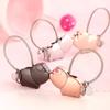 Lovely Pig Kiss Keychain Couple Key Chains Lovers Gift Cute Pocket Key Holder Key Pedant